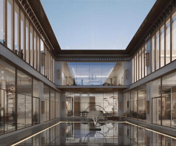 New Chinese Style Courtyard/landscape-ID:540499939