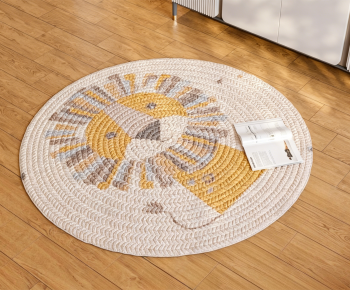 Modern Circular Carpet-ID:872648002