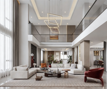 Modern A Living Room-ID:646270999