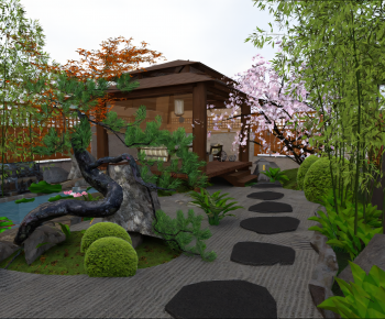 New Chinese Style Courtyard/landscape-ID:583201898