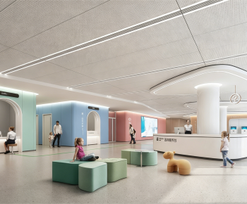 Modern Hospital Hall-ID:188962941