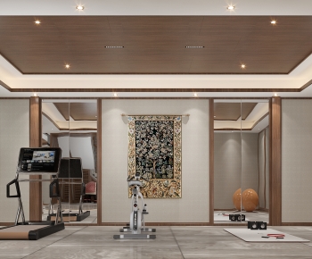 Modern Home Fitness Room-ID:817269091