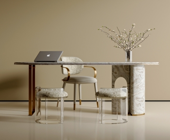 Modern Computer Desk And Chair-ID:476949271