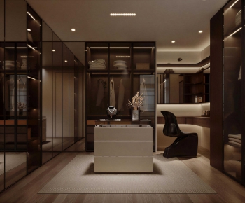 Modern Clothes Storage Area-ID:847469093