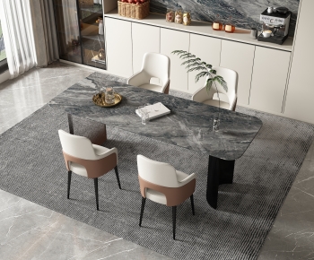 Modern Dining Table And Chairs-ID:973020081