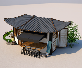 New Chinese Style Appearance Of Commercial Building-ID:409843922