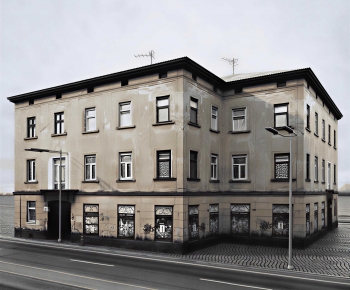 Simple European Style Appearance Of Commercial Building-ID:960508116