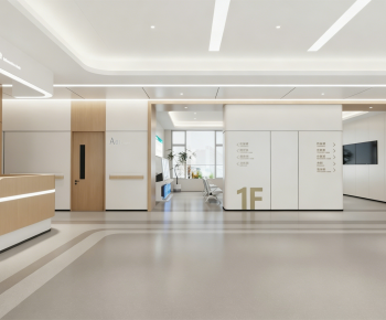 Modern Hospital Hall-ID:473880057