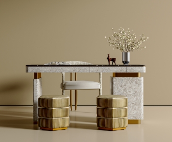 Modern Computer Desk And Chair-ID:752890197