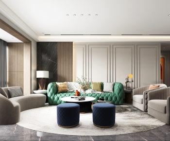 Simple European Style A Living Room-ID:187643054