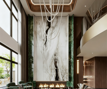 Modern A Living Room-ID:340158948