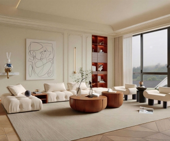 French Style A Living Room-ID:790891898
