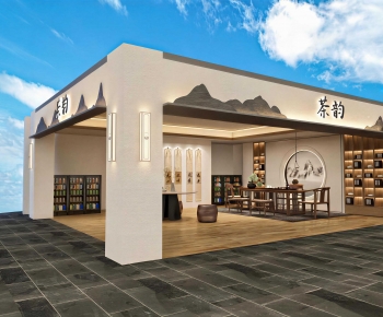 New Chinese Style Facade Element-ID:382635123