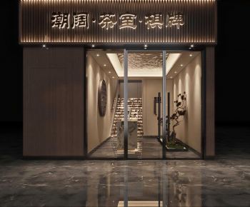 New Chinese Style Facade Element-ID:354659085