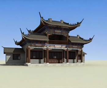Chinese Style Ancient Architectural Buildings-ID:313898097