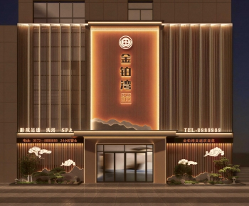 New Chinese Style Facade Element-ID:541073085