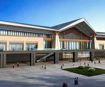 New Chinese Style Facade Element-ID:826467998