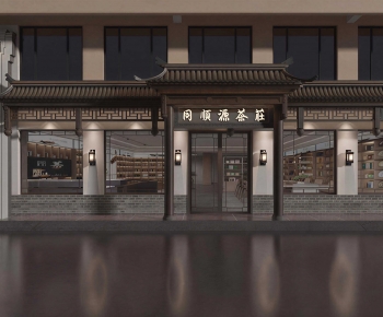 New Chinese Style Facade Element-ID:948014974