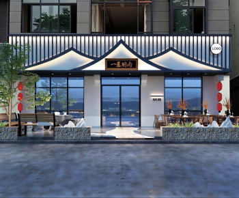 New Chinese Style Facade Element-ID:309665928