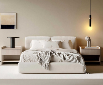 Modern Double Bed-ID:638787988