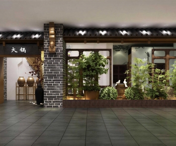 New Chinese Style Facade Element-ID:746568924
