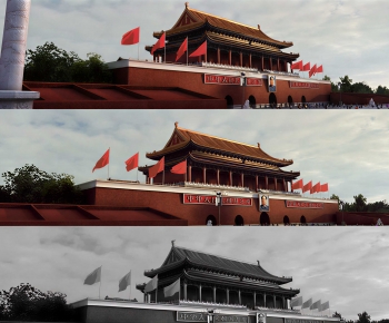 New Chinese Style Ancient Architectural Buildings-ID:764440061