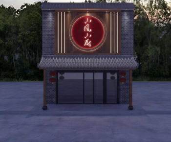 New Chinese Style Facade Element-ID:426512003