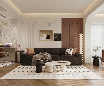French Style A Living Room-ID:864489085