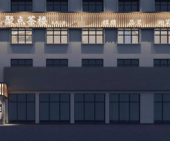 New Chinese Style Facade Element-ID:278454073