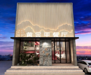 New Chinese Style Facade Element-ID:862962965