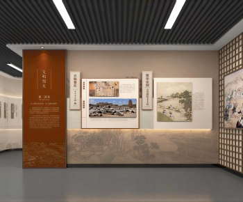 New Chinese Style Exhibition Hall-ID:883049011