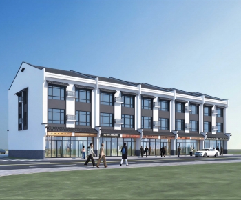New Chinese Style Appearance Of Commercial Building-ID:146186112