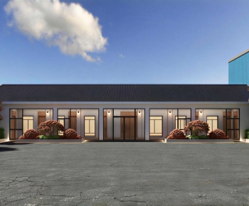 New Chinese Style Facade Element-ID:344458107