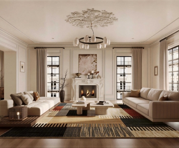 French Style A Living Room-ID:188348058