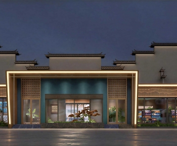 New Chinese Style Facade Element-ID:251550743
