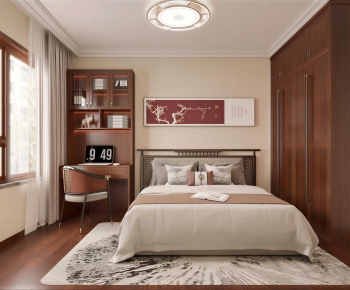 New Chinese Style Bedroom-ID:608163124