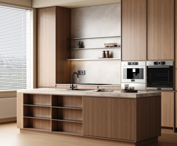 Wabi-sabi Style Open Kitchen-ID:577769314