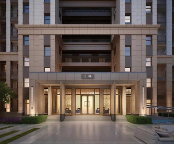 New Chinese Style Facade Element-ID:295835021