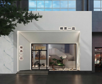 New Chinese Style Facade Element-ID:823581931
