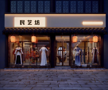 New Chinese Style Facade Element-ID:278706072