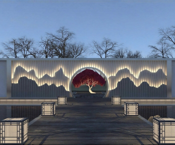 New Chinese Style Landscape Wall-ID:911777972