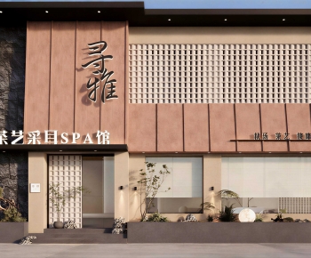 New Chinese Style Facade Element-ID:970287083