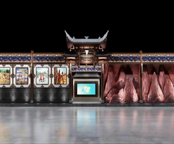 Chinese Style Exhibition Hall-ID:674185042
