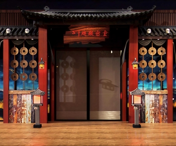 New Chinese Style Facade Element-ID:170562039