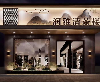 New Chinese Style Facade Element-ID:899667985