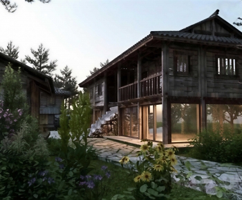 New Chinese Style Residential Building-ID:206237084