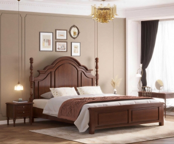 American Style Double Bed-ID:809530028