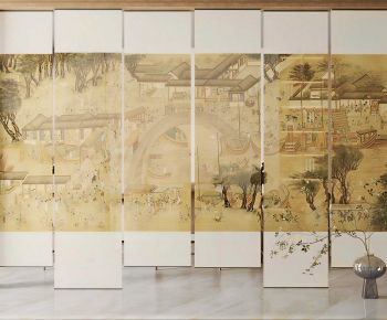 New Chinese Style Door Curtain-ID:361496931