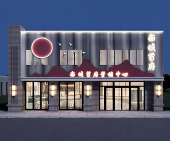 New Chinese Style Facade Element-ID:120279892