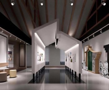 New Chinese Style Exhibition Hall-ID:676667937